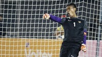 Di level timnas, Meiga sudah membela Merah Putih sejak dari level U-18. Dia menjadi kiper utama Timnas U-23 dengan tampil 23 kali dalam selang 2009 sampai 2013. (Suhaimi Abdullah/Getty Images)