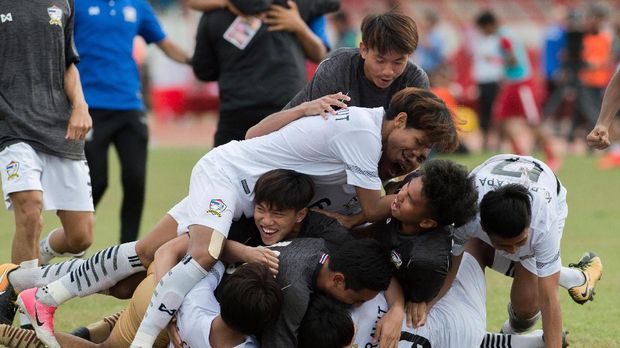 Timnas Thailand U-19 ke final Piala AFF U-18 setelah mengalahkan Indonesia.