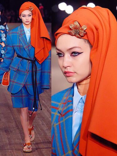 Ketika Gigi & Bella Hadid Pakai Turban di New York Fashion Week
