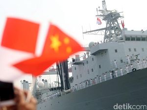 Tiga Kapal Perang China Merapat di Jakarta