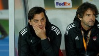 Pelatih Vincenzo Montella mengapresiasi pemain-pemainnya yang tampil oke. (Heinz-Peter Bader/Reuters)