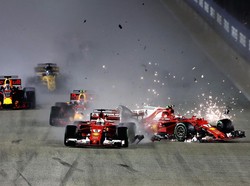 Insiden Duo Ferrari Selepas Start Muluskan Hamilton Finis Terdepan