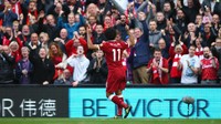 Liverpool merespons dengan cepat. Berselang tiga menit, Mohamed Salah menjebol gawang Burnley untuk menyamakan skor 1-1. Foto: Alex Livesey/Getty Images