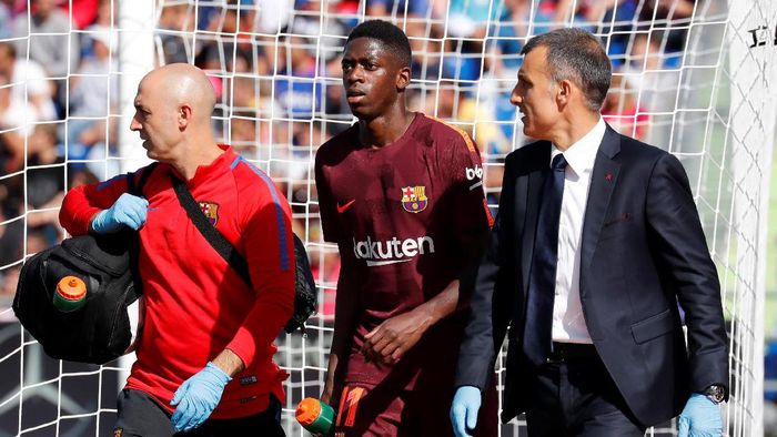 Dembele diduga menyembunyikan cedera yang dia alami (Paul Hanna/Reuters) Dembele diduga menyembunyikan cedera yang dia alami (Paul Hanna/Reuters)
