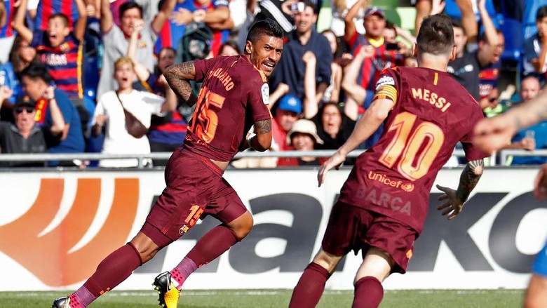 Gembiranya Paulinho Bikin Gol Kemenangan untuk Barca Gembiranya Paulinho Bikin Gol Kemenangan untuk Barca