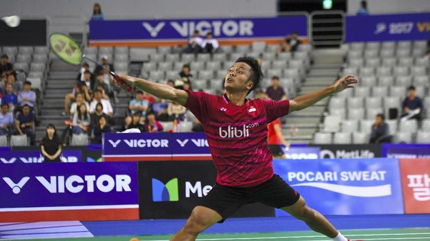 Anthony Ginting tetap optimistis menghadapi pebulutangkis Thailand, Kantaphon Wangcharoen, pada laga berikutnya.