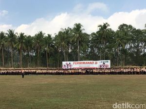 Jokowi Jadi Pembina Upacara Perkemahan Pramuka NU di Magelang