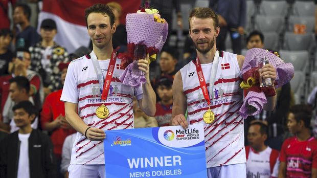 Boe/Mogensen memberikan perlawanan sengit kepada Kevin/Marcus.