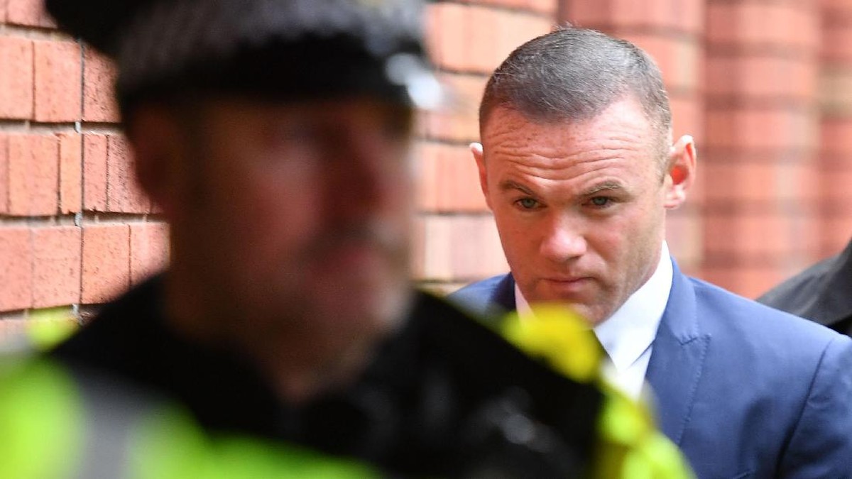 Wayne Rooney saat tiba di pengadilan untuk menjalani persidangan (Foto: Anthony Devlin/Getty Images)