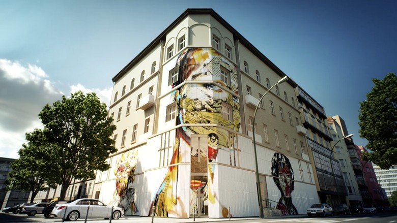 Sisi luar museum yang didedikasikan untuk seni jalanan (Urban Nation Museum for Urban Contemporary Art) Sisi luar museum yang didedikasikan untuk seni jalanan (Urban Nation Museum for Urban Contemporary Art)