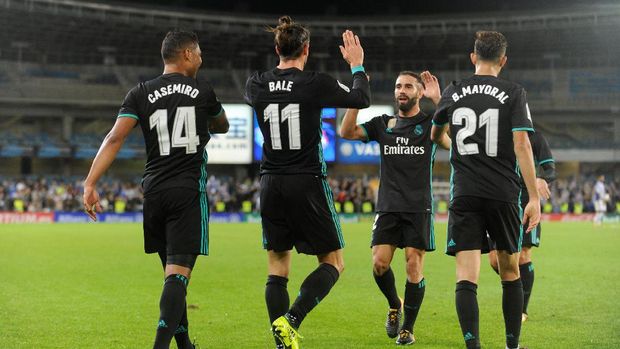 Gareth Bale total sudah mencetak enam gol di markas Real Sociedad, Stadion Anoeta. (
