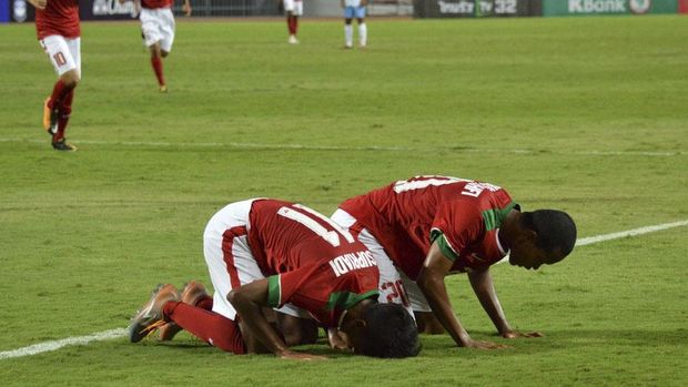 Timnas Indonesia U-16 untuk sementara memimpin klasemen Grup G.