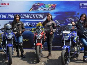Lady Bikers Geber Vixion Ramaikan Victory Lap Yamaha Sunday Race
