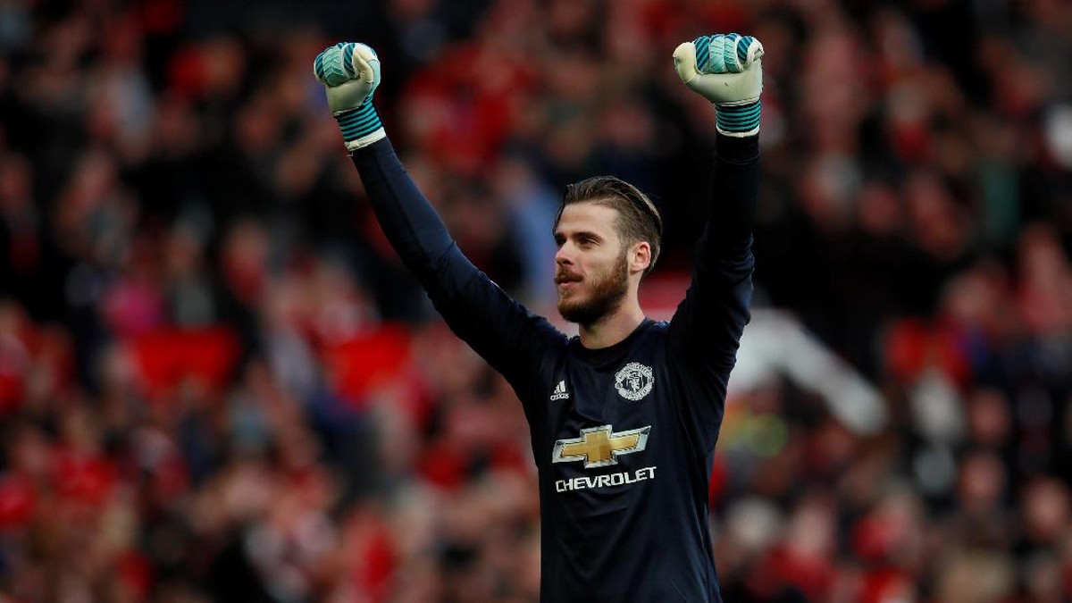David De Gea sudah tembus 100 clean sheet selama memperkuat MU (Foto: Jason Cairnduff/Action Images via Reuters)