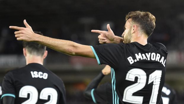 Borja Mayoral mengaku bangga bisa bermain bersama Real Madrid dan mencetak gol. (