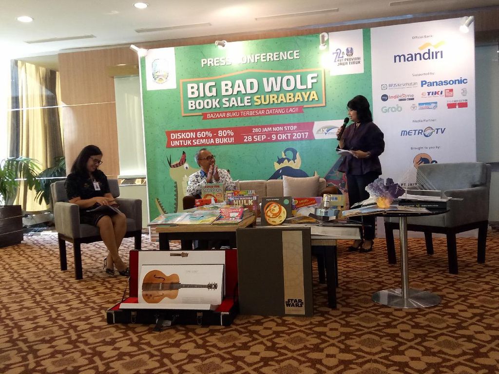 Digelar 12 Hari Non Stop, Ini Bocoran Buku di Big Bad Wolf Surabaya