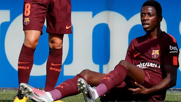 Ousmane Dembele mengalami cedera pada separuh pertama musim lalu. (