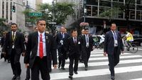 Wapres JK Jalan Kaki ke Markas PBB