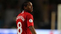 Anderson merupakan pemain Brasil paling lama yang membela MU. Selama sewindu, dia membukukan 181 pertandingan dan sembilan gol. Dia bermain di rentang 2007-2015. (Foto: Phil Cole/Getty Images)