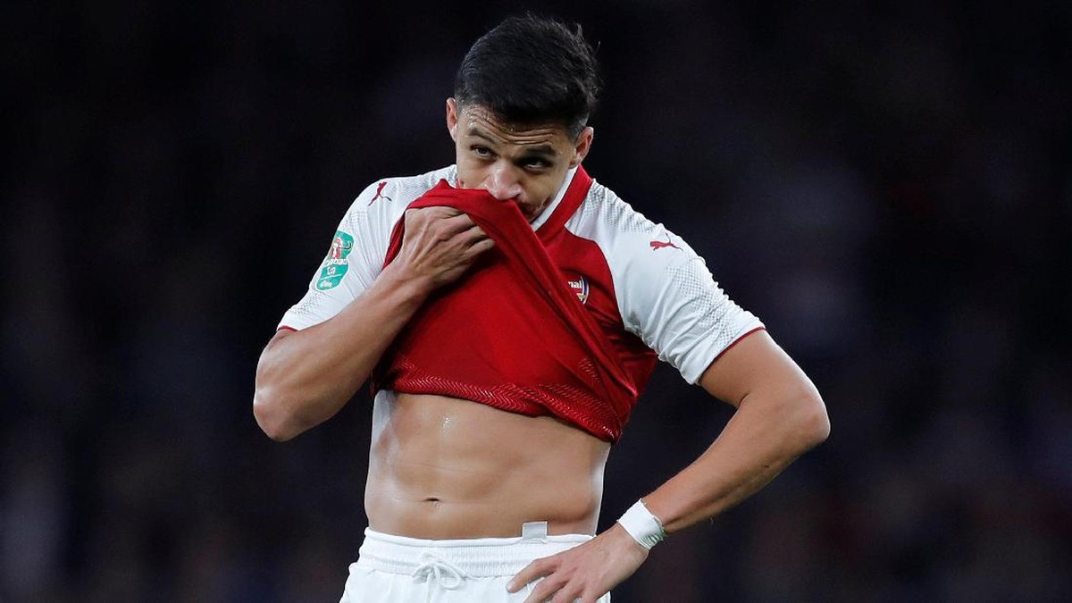 Alexis Sanchez baru satu kali jadi starter di Premier League musim ini (Foto: Eddie Keogh/Reuters)