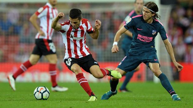 Atletico Madrid kalahkan tim tuan rumah Athletic Bilbao 2-1. (