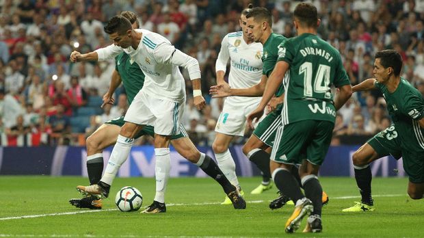 Real Madrid kemungkinan bakal memainkan Cristiano Ronaldo untuk menghadapi Borussia Dortmund. (
