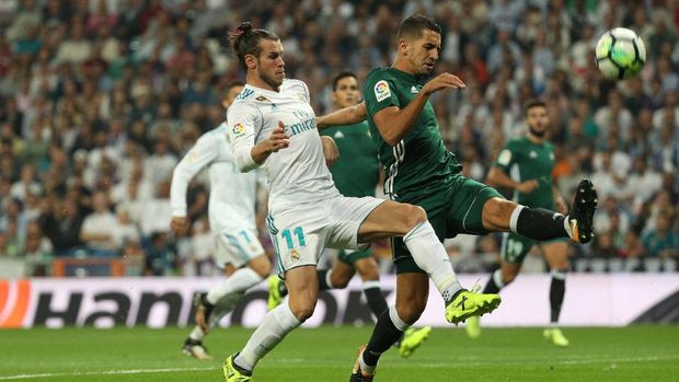 Real Betis masih menahan imbang tanpa gol lawan Real Madrid di babak pertama. (