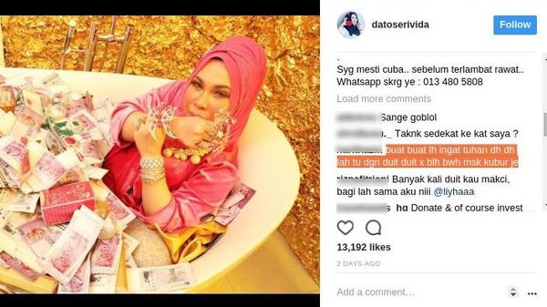 Sosialita Malaysia Mandi Tumpukan Uang di Bathtub, Vicky Shu Resmi Nikah