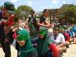 TNI Ajarkan Wawasan Kebangsaan dengan Ikut Outbound