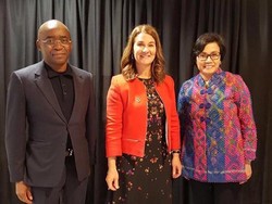 Sri Mulyani Bertemu Istri Orang Terkaya Dunia