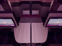 Pertama di Dunia, Maskapai Ini Sediakan Kasur di Pesawat