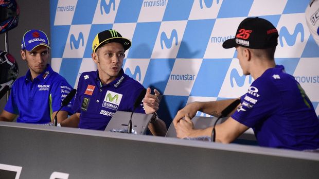 Peluang Valentino Rossi untuk jadi juara dunia musim ini lebih kecil dibandingkan peluang Maverick Vinales.