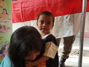 Foto: Rupa-rupa Ekspresi Anak Saat di Posyandu Foto: Rupa-rupa Ekspresi Anak Saat di Posyandu