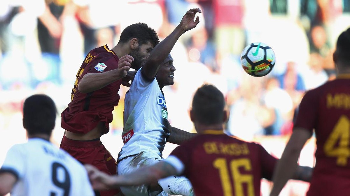AS Roman mengalahkan Udinese 3-1 di Olimpico. Foto: Paolo Bruno/Getty Images
