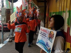 Warga Kota Mojokerto Diajak Trip Trotoar untuk Peduli Pejalan Kaki