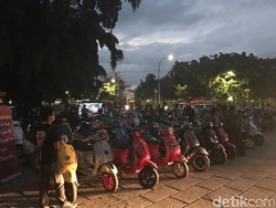 Ratusan Penggemar Modern Vespa Ikut Jamnas Move Indonesia ke-6 di Makassar