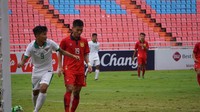 Sutan Zico membawa Indonesia memimpin 1-0 lewat golnya pada menit ke-25. Foto: dok. PSSI