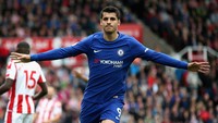 Alvaro Morata (Chelsea). Enam gol dalam enam pertandingan liga (457 menit). Rata-rata = satu gol per 76 menit. (Foto: Alex Morton/Getty Images)