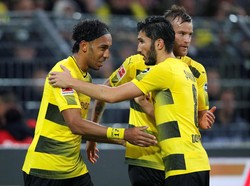 Aubameyang Hat-trick, Dortmund Gasak Gladbach 6-1