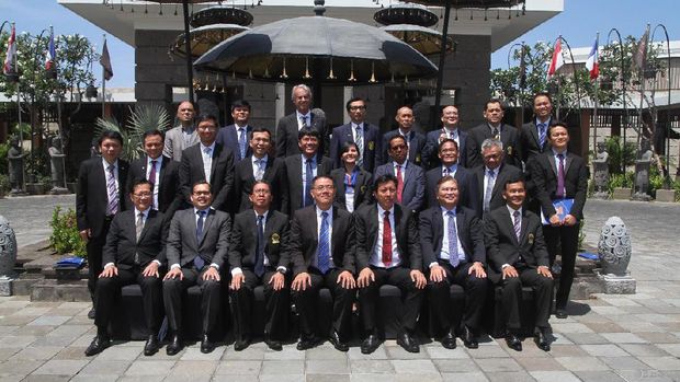 Para delegasi federasi sepak bola di kawasan Asia Tenggara.