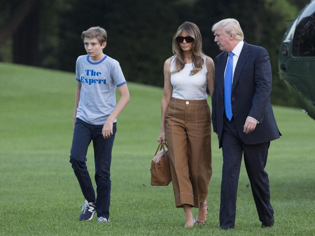 Anak Donald Trump, Barron (Foto: Pool/Getty Images)