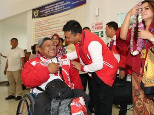 Sandang Gelar Juara Umum, Kontingen ASEAN Para Games 2017 Tiba di Tanah Air
