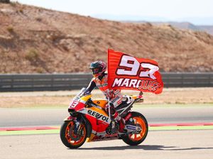 Duel Marquez vs Lorenzo di GP Aragon