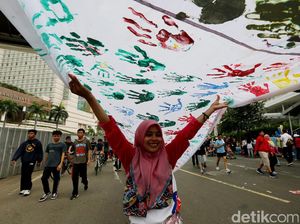 Cap Telapak Tangan untuk Solidaritas Rohingya di CFD