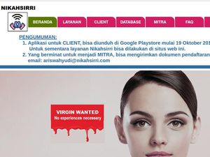 Soal Situs nikahsirri.com, Orang Tua Diimbau Waspada
