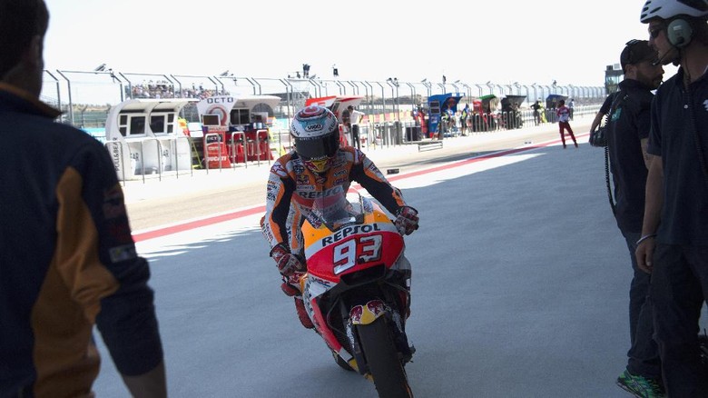 Marquez Akui Terlalu Memaksakan Diri di Kualifikasi
