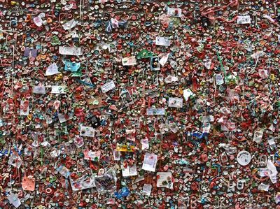Foto: Keren atau Jijik, Tembok Isinya Permen Karet