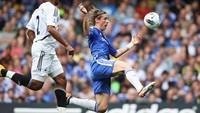 Fernando Torres (2011-2015). Tidak mencetak satu gol pun usai enam laga awalnya bersama Chelsea di Premier League. (Foto: Clive Rose/Getty Images)