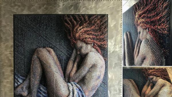 Pernah Kebayang? Lukisan Ini Terbuat dari Tumpukan Paku