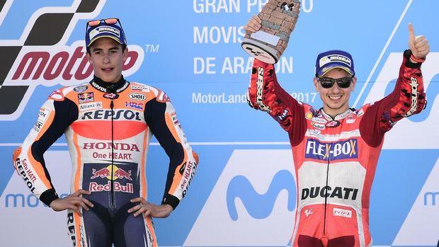 Jorge Lorenzo dan Marc Marquez dikabarkan memiliki hubungan yang kurang baik.